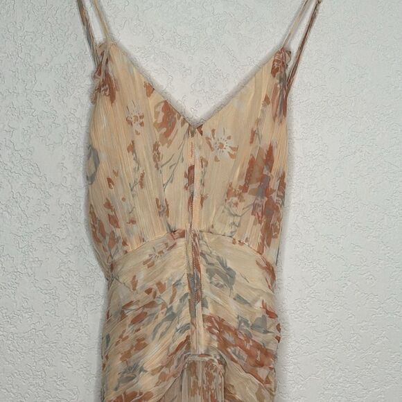 NWT Shona Joy Cross Front Midi Dress Blush/Multi Size 8 - Picture 4 of 13